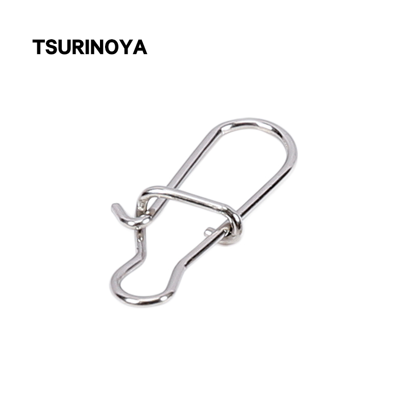 Fishing Equipment Tackle - TSURINOYA ตกปลาสแตนเลส Snaps 50PCS Fastlock คลิป