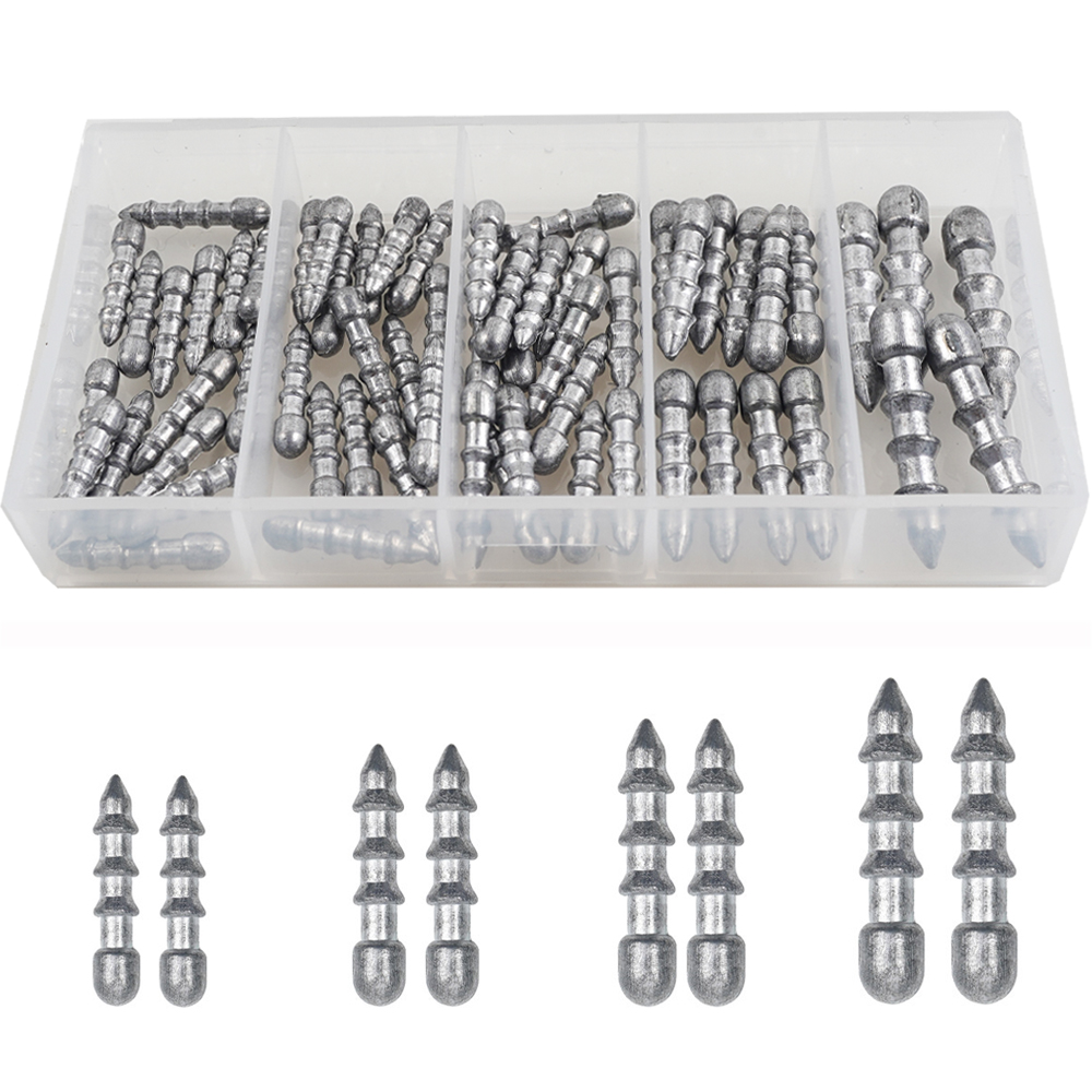 Fishing Equipment Tackle - เหยื่อหนอนตกปลาแบบถ่วงน้ำหนัก60ชิ้น