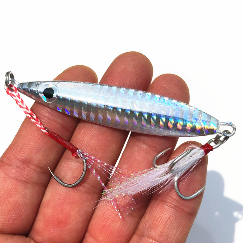 Fishing Equipment Deals - ปลาแมคเคอเรลปลาเหยื่อสั่นช้า Jigbait Fishing Lure 20g 30g