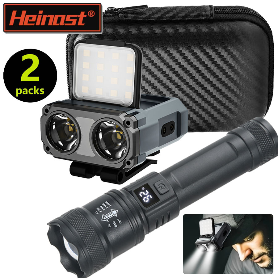 Fishing Headlamp - ไฟฉายคาดศีรษะแบบชาร์จไฟได้ขนาดเล็กพิเศษ/ไฟฉาย LED พกพา กันน้ำ พร้อมเซ็นเซอร์ สำหรับตกปลา