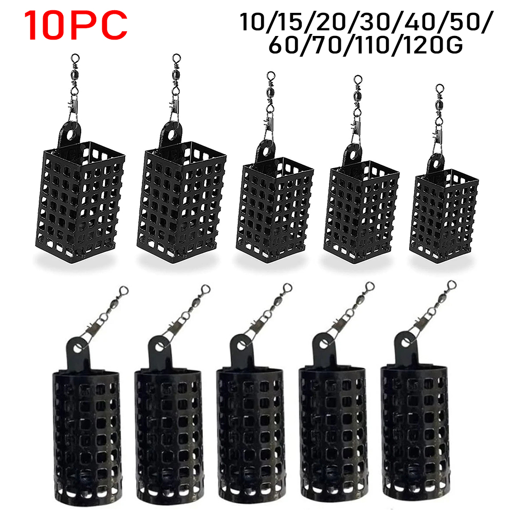 Fishing Equipment Tackle - 10PCS Fishing Tackle Feeder CAGE สแตนเลส