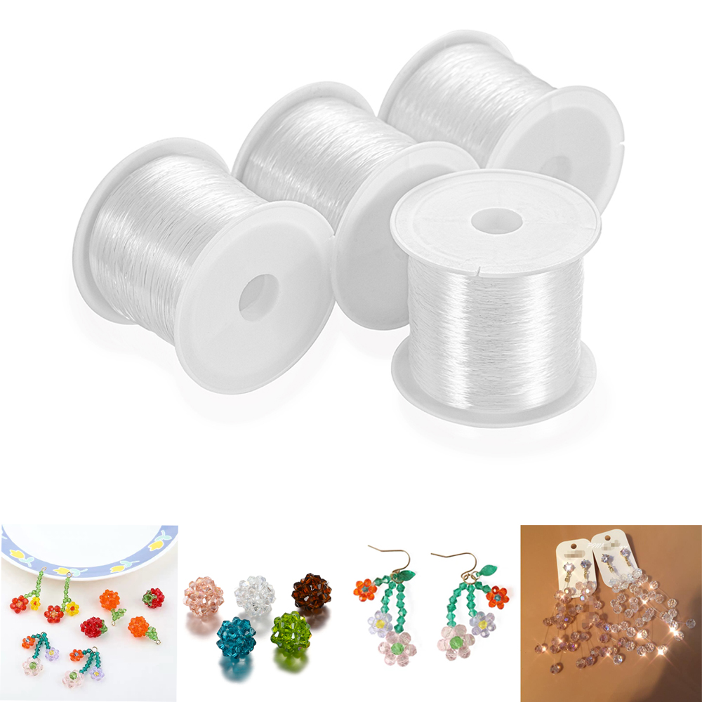 Fishing Equipment Deals - 1PC 0.2-1 มม.สายตกปลาสําหรับลูกปัดลวด CLEAR Non-ยืดไนลอน Beading