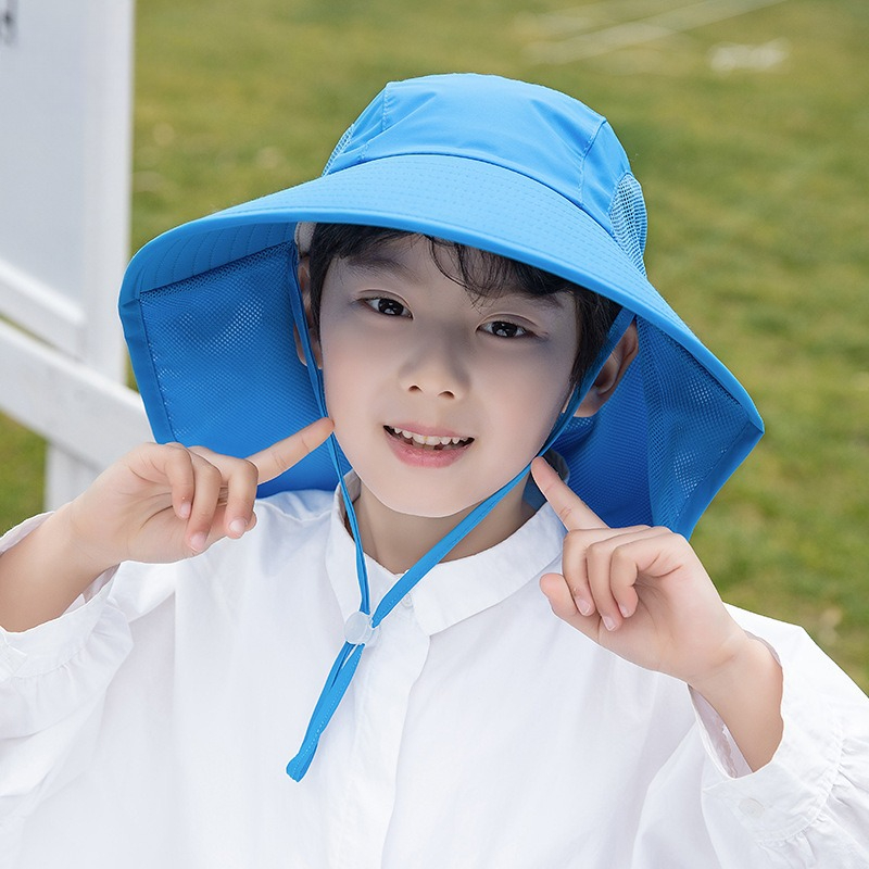 เด็กหมวกกันแดดพร้อมคอพนังป้องก - Fishing Equipment For Kids บทวิจารณ์และราคา