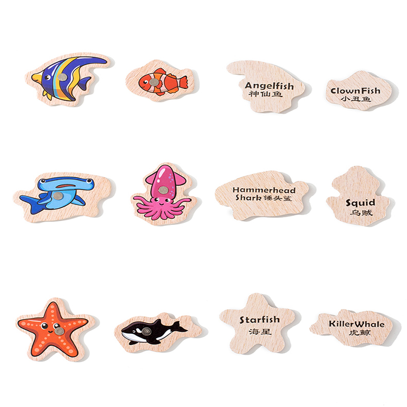 ของเล่นตกปลามอนเตสซอรี่ทำจากไม - Fishing Equipment For Kids บทวิจารณ์และราคา