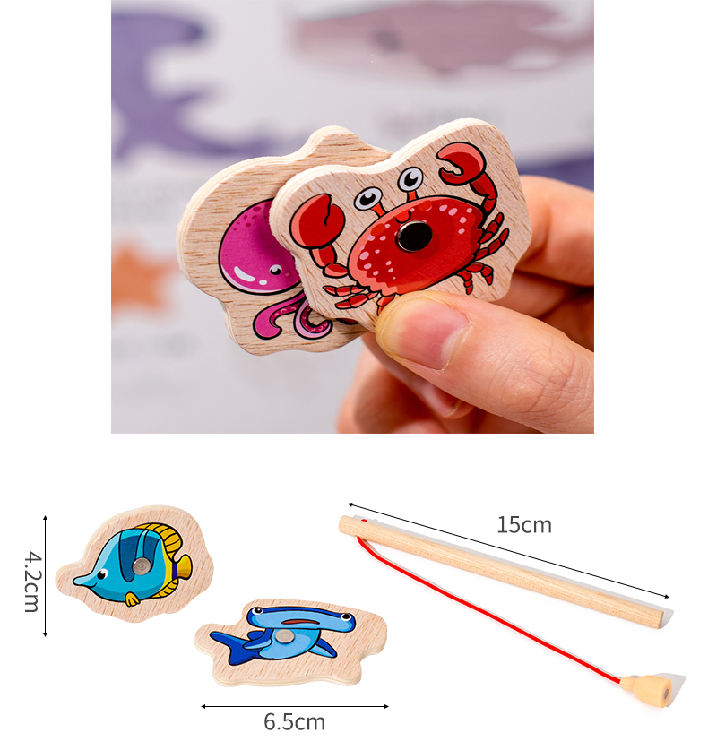 ของเล่นตกปลามอนเตสซอรี่ทำจากไม - Fishing Equipment For Kids บทวิจารณ์และราคา