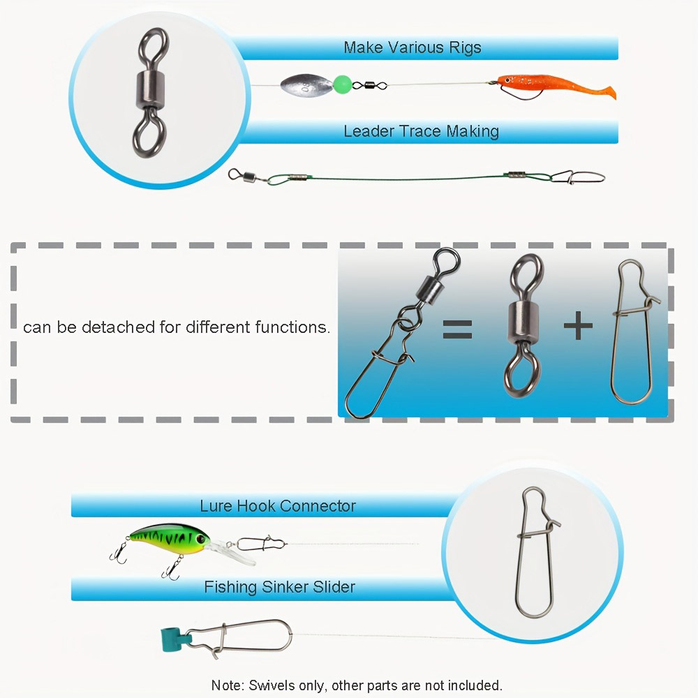 95/210 ชิ้นชุดอุปกรณ์เชื่อมต่อ - Fishing Equipment Tackle บทวิจารณ์และราคา