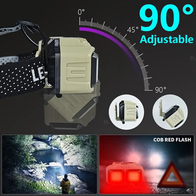 ไฟหน้าแบบ COB LED ไฟหน้าแบบชาร - Fishing Headlamp บทวิจารณ์และราคา