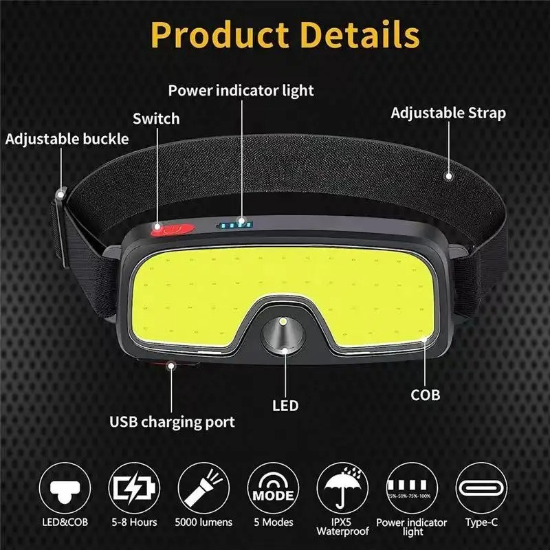 ไฟหน้าแบบ COB อันทรงพลังประเภท - Fishing Headlamp บทวิจารณ์และราคา