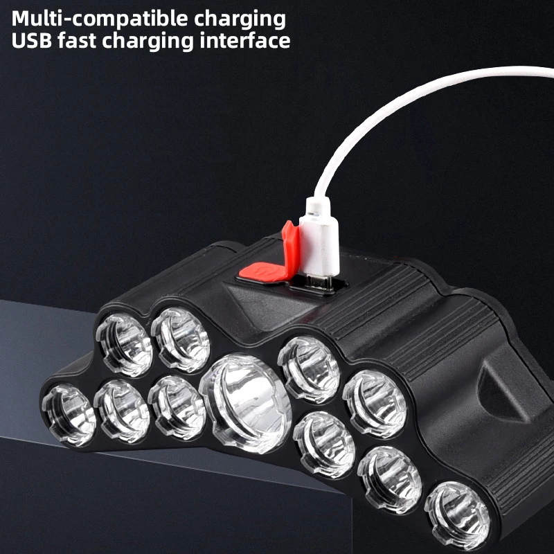 11 LED ไฟหน้าแบบแรงสูงโคมไฟหัว - Fishing Headlamp บทวิจารณ์และราคา