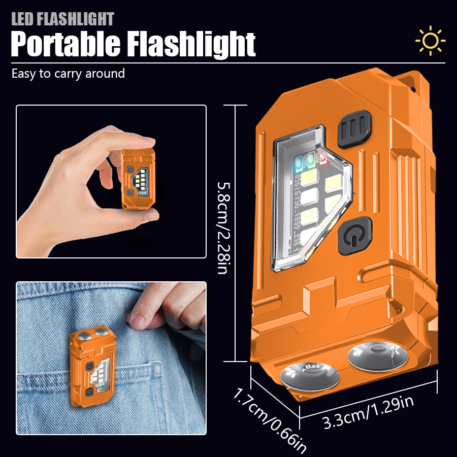 ไฟฉายพวงกุญแจขนาดเล็ก EDC แบบช - Fishing Headlamp บทวิจารณ์และราคา