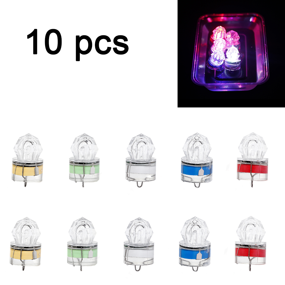 10 ชิ้น LED โคมไฟตกปลาใต้น้ําเ - Fishing Equipment Tackle บทวิจารณ์และราคา