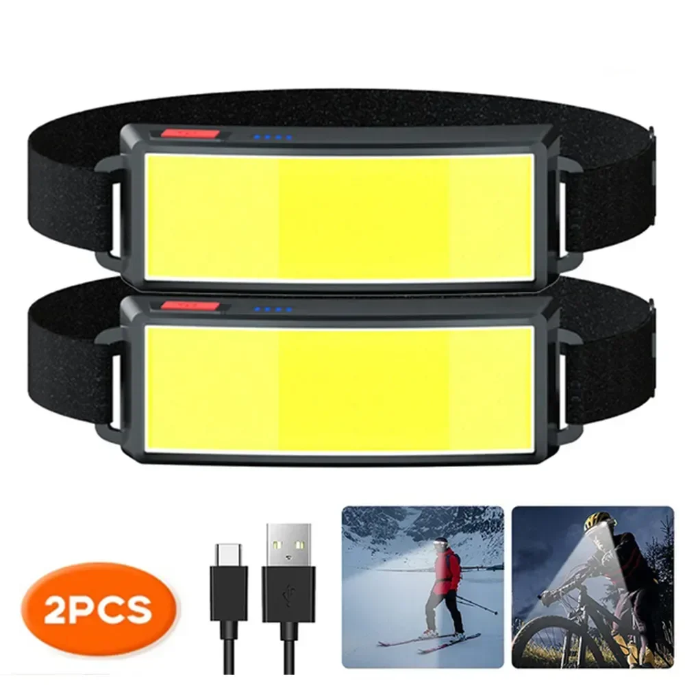 COB ไฟหน้า LED แบบพกพา ไฟหน้าส - Fishing Headlamp บทวิจารณ์และราคา