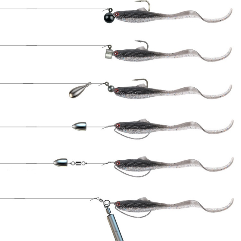 เหยื่อตกปลาแบบนิ่ม เหยื่อปลอม  - Fishing Equipment Deals บทวิจารณ์และราคา