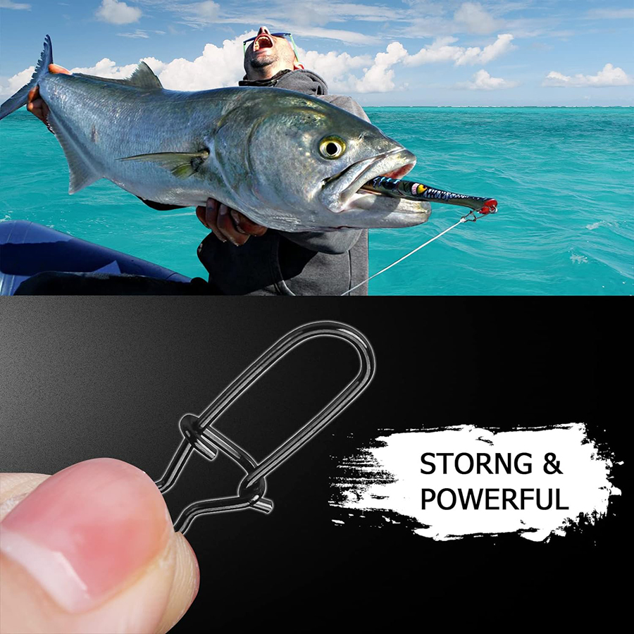 50 ชิ้น Crankbait Snaps สแตนเล - Fishing Equipment Tackle บทวิจารณ์และราคา