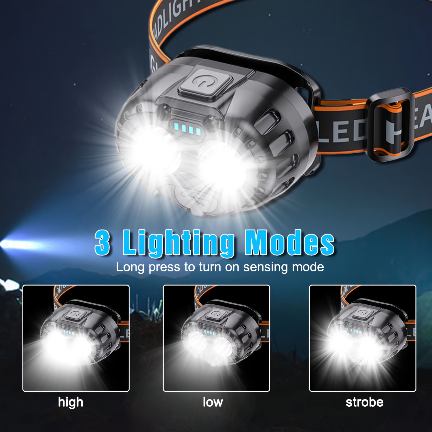 ไฟฉายคาดศีรษะ LED กำลังสูง พร้ - Fishing Headlamp บทวิจารณ์และราคา